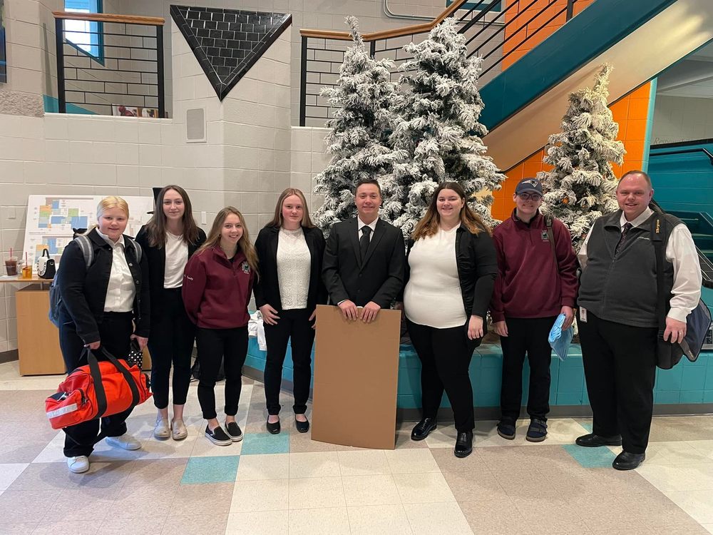 HOSA Students before their state competition