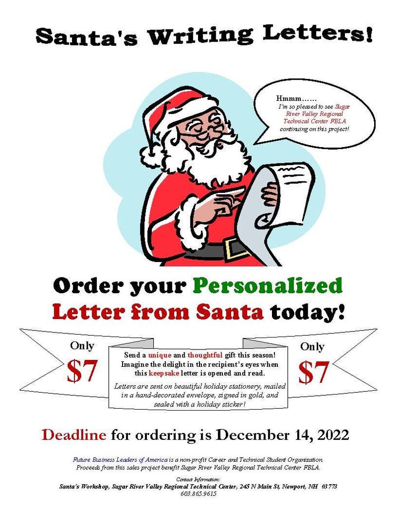 Santa order form 2