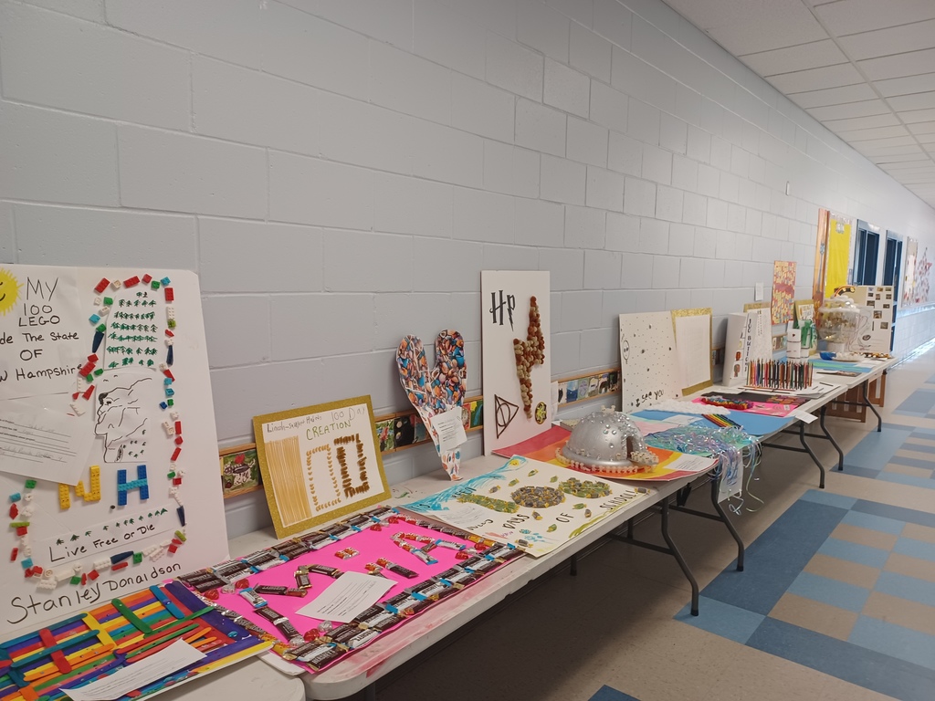 100 Day Art Show Projects on Tables